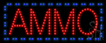 Red and Blue Ammo Animated LED Sign