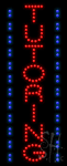 Red and Blue Tutoring Animated LED Sign