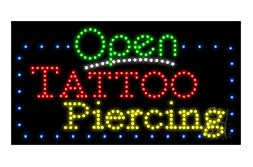 Tattoo Piercing LED Signs