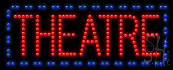 Red and Blue Theatre Animated LED Sign