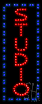 Red and Blue Studio Animated LED Sign
