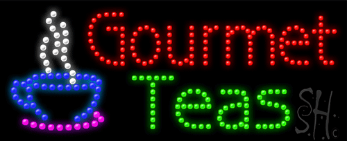 Gourmet Teas LED Sign