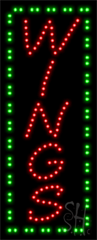 Vertical Wings Animated LED Sign