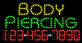 Body Piercing Animated LED Sign