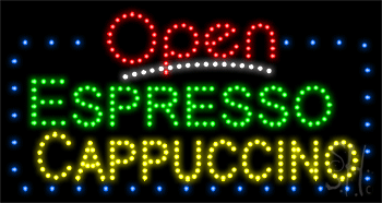 Espresso Cappuccino Animated LED Sign