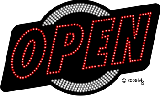 Open Animated LED Sign