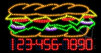 Deli Phone Number Changeable Animated LED Sign