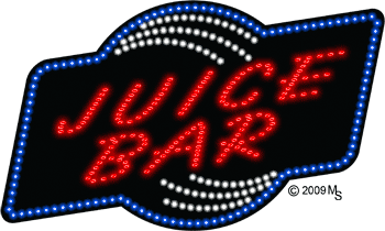 Juice Bar Animated LED Sign
