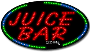 Juice Bar Animated LED Sign