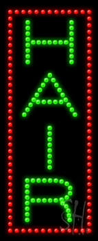 Hair (vertical) Animated LED Sign