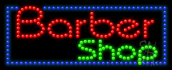 Barber Shop Logo Animated LED Sign