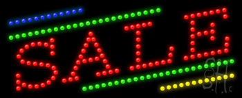 Red Sale Animated LED Sign