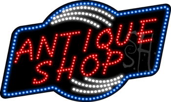 Antiques Shop Animated LED Sign
