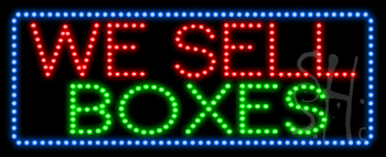We Sell Boxes Animated LED Sign