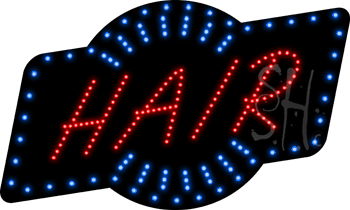 Red Hair Animated LED Sign