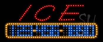 Red Ice Animated LED Sign