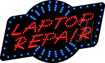 Laptop Repair Animated LED Sign