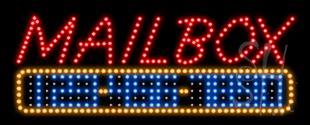 Mailbox Rental Animated LED Sign