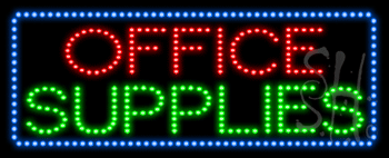 Office Supplies Animated LED Sign