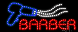 Red Barber Animated LED Sign