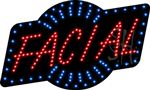 Red Facial Animated LED Sign