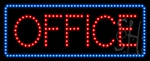 Blue Border Office Animated LED Sign